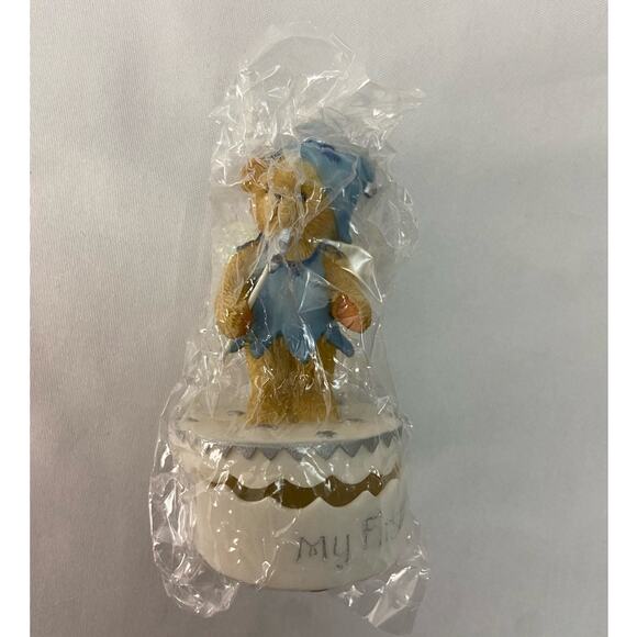 Enesco Cherished Teddies My First Tooth Fairy Covered Box 790516A Vintage 2002 - Picture 1 of 7